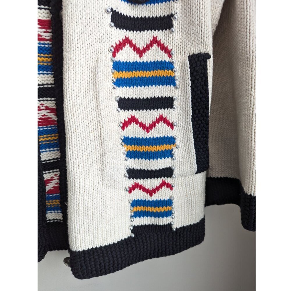 L.B. International Aztec Mexican decorated cardigan - Picture 4 of 8